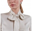 selma blouse bowtie flyfront - champagne
