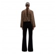 the leggy bootcut velvet - black