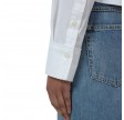 closed lace detail shirt - white