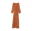 pomandére silk habutai dress - apricot