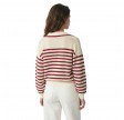 granville sweater - ivoire/rouge