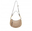 naoko leather shoulder bag - taupe