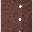 women's cardigan vitow - choco black melange