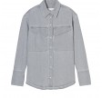 closed fitted utility shirt - light grey 