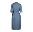 hillary linen dress - blue