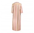julia dress - light brown stripe