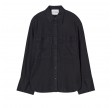 closed utility shirt - black