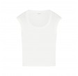 closed cap sleeve t-shirt - ivory