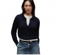 closed polo longsleeve knit - dark night