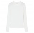closed crewneck longsleeve tee - ivory