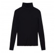 closed longsleeve turtle neck t-shirt - black