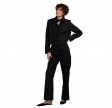 leia jacket linen - black