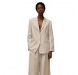 closed lola blazer linen - mud grey