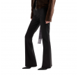the leggy bootcut coated - black