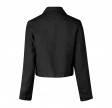leia jacket linen - black