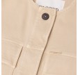 closed cropped utility jacket - camel beige
