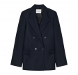 closed fitted doublebreasted blazer - dark night 