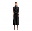 hana satin silk skirt - black 