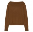 closed wide neck long sleeve - light mocha brown 