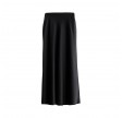 hana satin silk skirt - black 