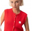 women's gilets east - chili pepper melange