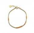 asym bracelet - tangerine
