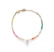 rainbow nomad bracelet - gold