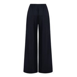 women flared trousers - navy blue