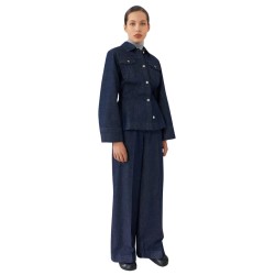 gracie shirt jacket - dark denim