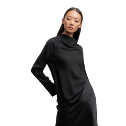ayumi silk blouse - black